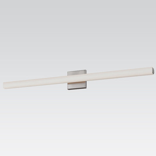 SONNEMAN SQ-Bar 40" LED Satin Nickel Optical Acrylic Shade Vanity Bath Bar Lighting