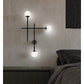SONNEMAN Sabon 2-Light LED Double Satin Black White Cased Glass Shade Wall Sconce