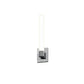 SONNEMAN Scepter 1-Light LED 2700K Polished Chrome Etched Cased Glass Shade Wall Sconce