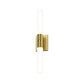 SONNEMAN Scepter 24" 2-Light LED 3000K Satin Brass Etched Cased Glass Shade Bath Bar Lighting