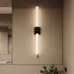 SONNEMAN Scepter 36" 2-Light LED 4000K Black Brass Etched Cased Glass Shade Bath Bar Lighting