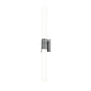 SONNEMAN Scepter 36" 2-Light LED 4000K Polished Chrome Etched Cased Glass Shade Bath Bar Lighting