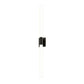 SONNEMAN Scepter 48" 2-Light LED 4000K Black Brass Etched Cased Glass Shade Bath Bar Lighting
