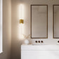 SONNEMAN Scepter 48" 2-Light LED 4000K Satin Brass Etched Cased Glass Shade Bath Bar Lighting