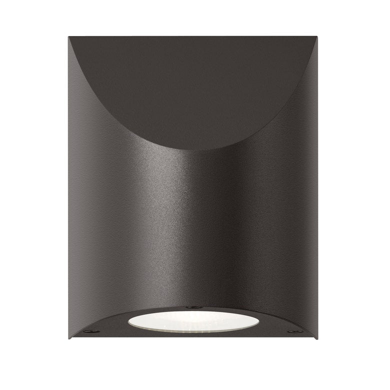 SONNEMAN Shear 1-Light Medium Base Large Textured Bronze Diecast Aluminum Shade Wall Sconce