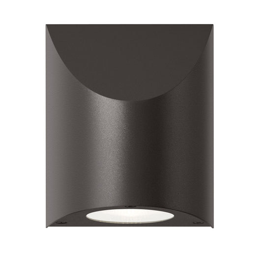 SONNEMAN Shear 1-Light Medium Base Large Textured Bronze Diecast Aluminum Shade Wall Sconce