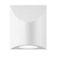 SONNEMAN Shear 1-Light Medium Base Large Textured White Diecast Aluminum Shade Wall Sconce