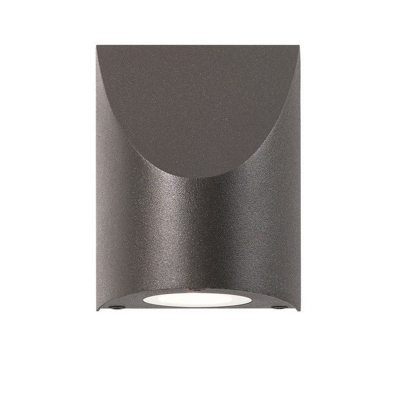 SONNEMAN Shear 1-Light Small Textured Bronze Diecast Aluminum Shade Wall Sconce