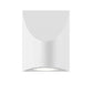 SONNEMAN Shear 1-Light Small Textured White Diecast Aluminum Shade Wall Sconce