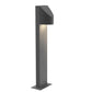 SONNEMAN Shear 22" 1-Light LED Textured Gray Diecast Aluminum Shade Bollard Light
