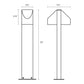 SONNEMAN Shear 22" 2-Light LED Textured Bronze Diecast Aluminum Shade Double Bollard Light
