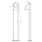 SONNEMAN Shear 28" 1-Light LED Textured Bronze Diecast Aluminum Shade Bollard Light