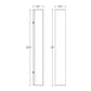 SONNEMAN Sideways 24" Integral LED Textured White Aluminum Acrylic Shade Wall Sconce