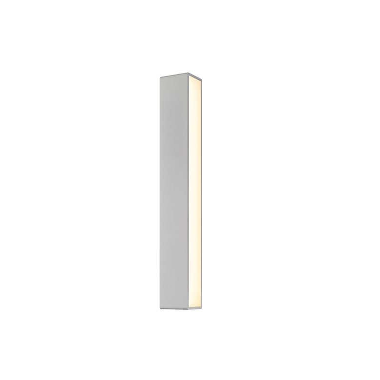 SONNEMAN Sideways 24" Integral LED Textured Gray Aluminum Acrylic Shade Wall Sconce