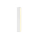 SONNEMAN Sideways 24" Integral LED Textured White Aluminum Acrylic Shade Wall Sconce