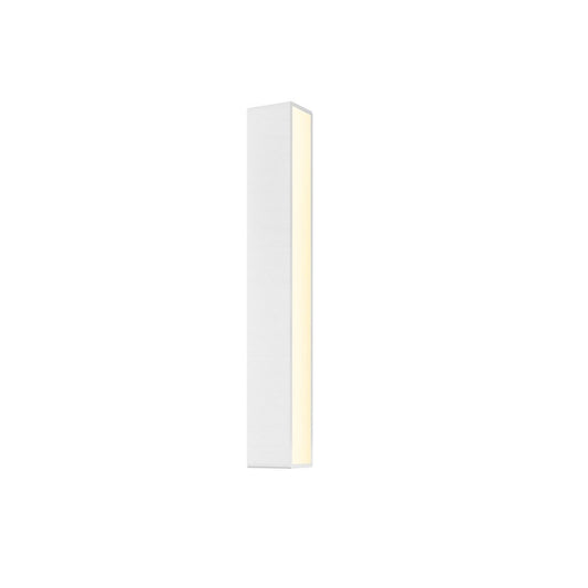 SONNEMAN Sideways 24" Integral LED Textured White Aluminum Acrylic Shade Wall Sconce