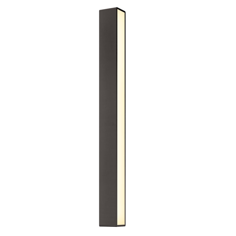 SONNEMAN Sideways 36" Integral LED Textured Bronze Aluminum Acrylic Shade Wall Sconce