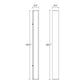 SONNEMAN Sideways 36" Integral LED Textured Gray Aluminum Acrylic Shade Wall Sconce