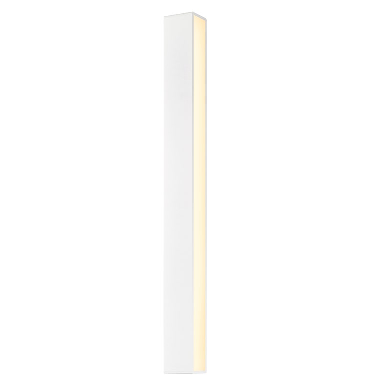 SONNEMAN Sideways 36" Integral LED Textured White Aluminum Acrylic Shade Wall Sconce