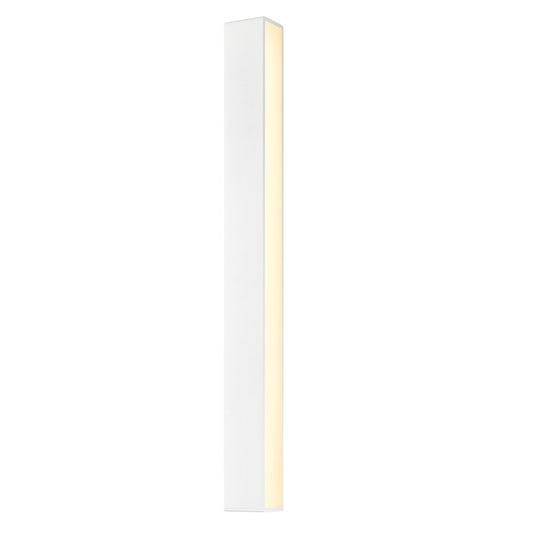 SONNEMAN Sideways 36" Integral LED Textured White Aluminum Acrylic Shade Wall Sconce