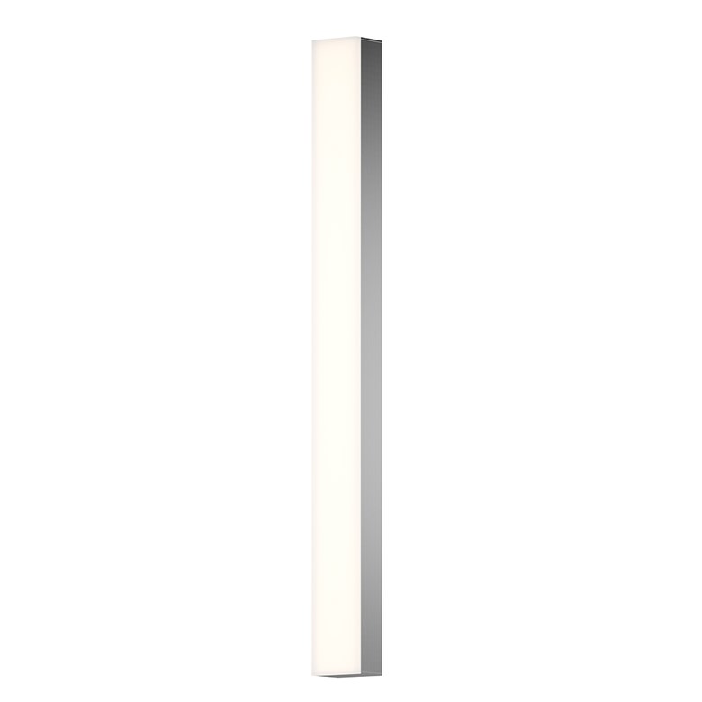 SONNEMAN Solid Glass Bar 32" 1-Light Satin Nickel Glass Shade Vanity Lighting
