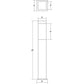 SONNEMAN Square Column 22" 1-Light LED Textured Bronze UV-Stabilized WH Polycarbonate Shade Bollard Light