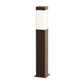 SONNEMAN Square Column 22" 1-Light LED Textured Bronze UV-Stabilized WH Polycarbonate Shade Bollard Light