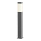 SONNEMAN Square Column 28" 1-Light LED Textured Gray UV-Stabilized WH Polycarbonate Shade Bollard Light