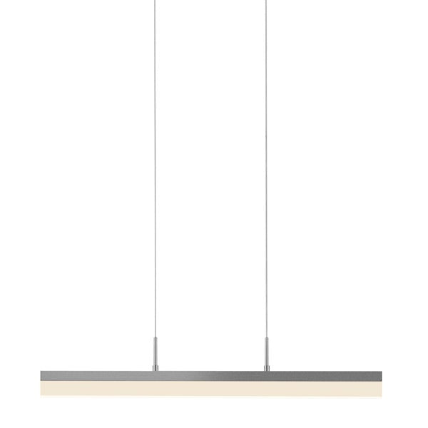 SONNEMAN Stiletto 24" 1-Light LED Bright Satin Aluminum Linear Suspension Pendant Light With 6FT Cord Length