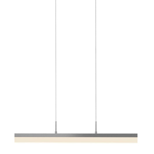 SONNEMAN Stiletto 24" 1-Light LED Bright Satin Aluminum Linear Suspension Pendant Light With 6FT Cord Length