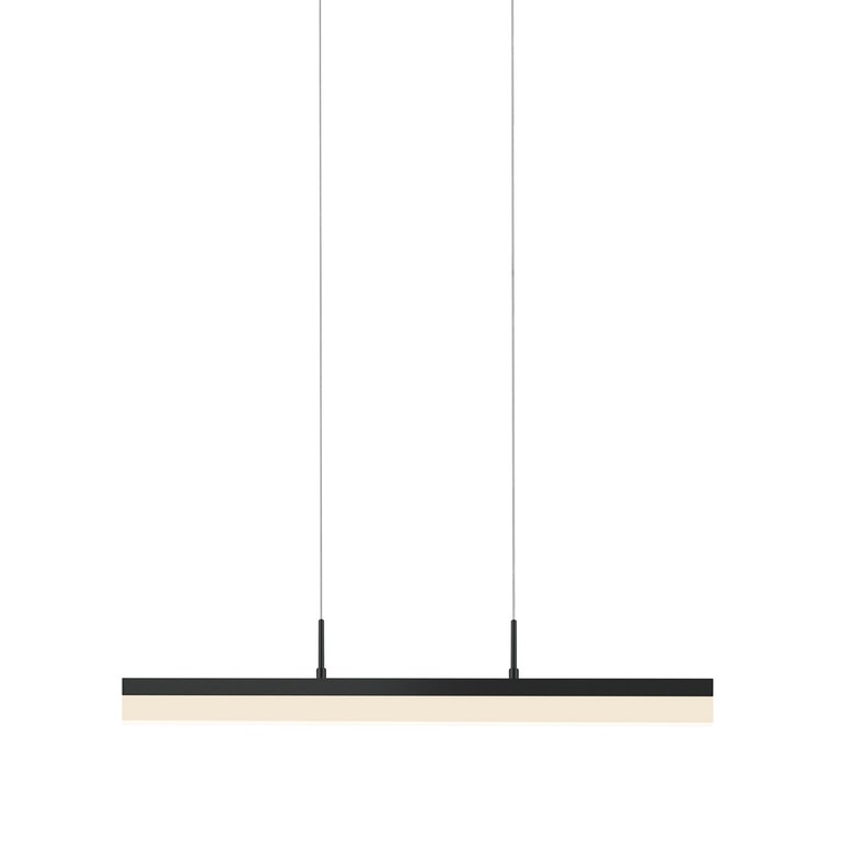 SONNEMAN Stiletto 24" 1-Light LED Satin Black Linear Suspension Pendant Light With 6FT Cord Length