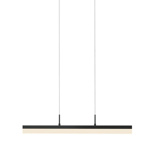 SONNEMAN Stiletto 24" 1-Light LED Satin Black Linear Suspension Pendant Light With 6FT Cord Length