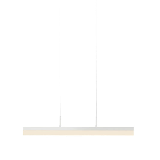 SONNEMAN Stiletto 24" 1-Light LED Satin White Linear Suspension Pendant Light With 6FT Cord Length