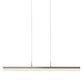 SONNEMAN Stiletto 32" 1-Light LED Bright Satin Aluminum Linear Suspension Pendant Light With 6FT Cord Length