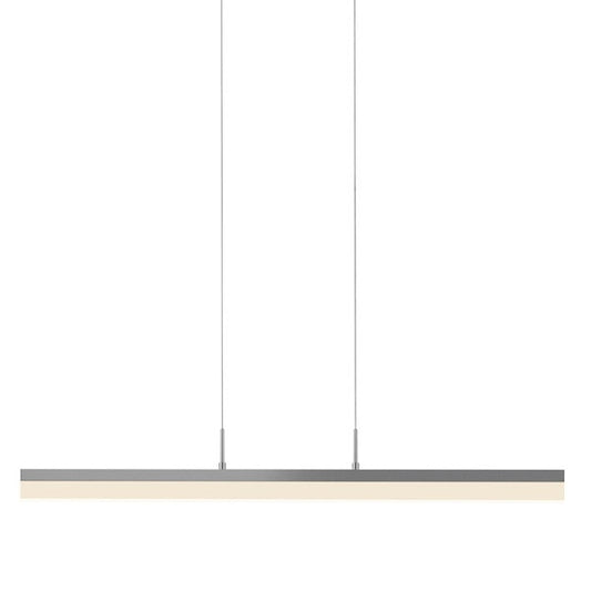 SONNEMAN Stiletto 32" 1-Light LED Bright Satin Aluminum Linear Suspension Pendant Light With 6FT Cord Length
