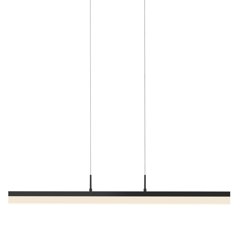 SONNEMAN Stiletto 32" 1-Light LED Satin Black Linear Suspension Pendant Light With 6FT Cord Length