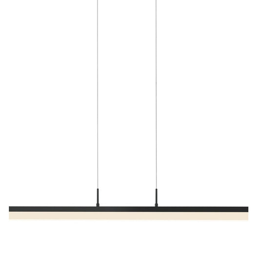 SONNEMAN Stiletto 32" 1-Light LED Satin Black Linear Suspension Pendant Light With 6FT Cord Length