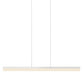 SONNEMAN Stiletto 32" 1-Light LED Satin White Linear Suspension Pendant Light With 6FT Cord Length