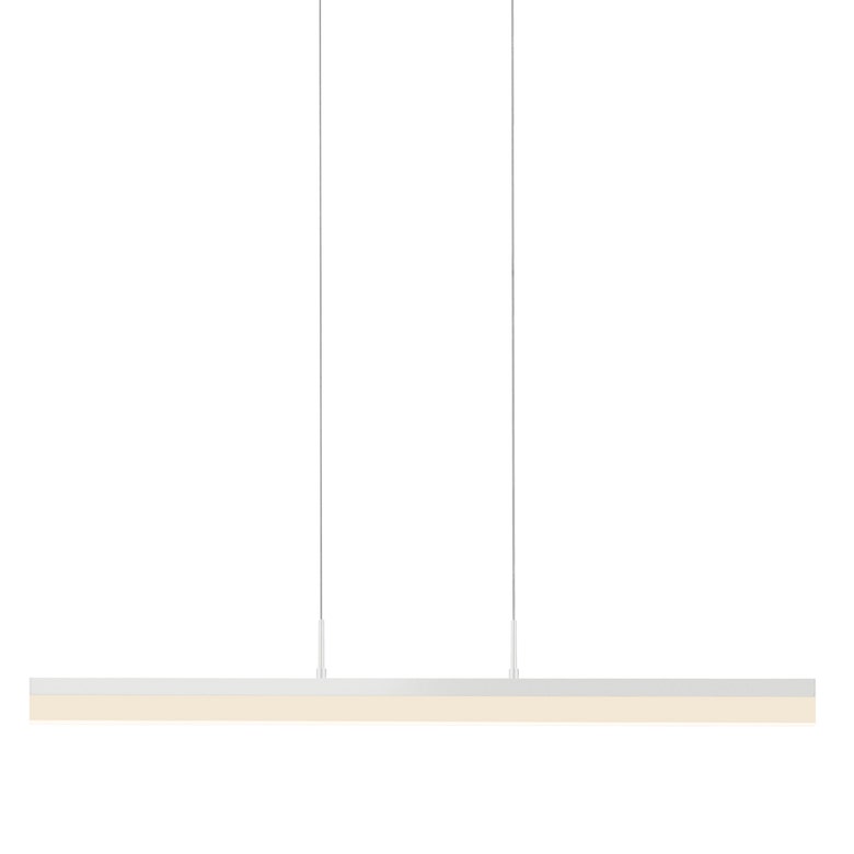 SONNEMAN Stiletto 32" 1-Light LED Satin White Linear Suspension Pendant Light With 6FT Cord Length