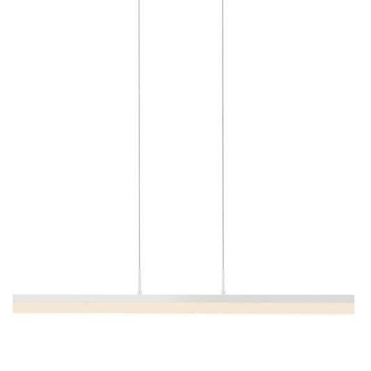 SONNEMAN Stiletto 32" 1-Light LED Satin White Linear Suspension Pendant Light With 6FT Cord Length