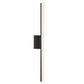 SONNEMAN Stiletto 32" LED Dimmable Satin Black Acrylic Shade Vanity Bath Bar