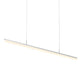 SONNEMAN Stiletto 60" 1-Light LED Bright Satin Aluminum Linear Suspension Pendant Light With 20FT Cord Length
