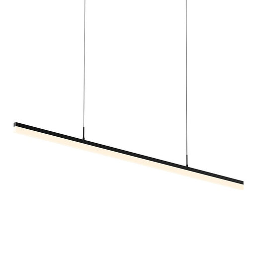 SONNEMAN Stiletto 60" 1-Light LED Satin Black Linear Suspension Pendant Light With 6FT Cord Length