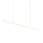 SONNEMAN Stiletto 60" 1-Light LED Satin White Linear Suspension Pendant Light With 20FT Cord Length