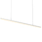 SONNEMAN Stiletto 72" 1-Light LED Bright Satin Aluminum Linear Suspension Pendant Light With 20FT Cord Length