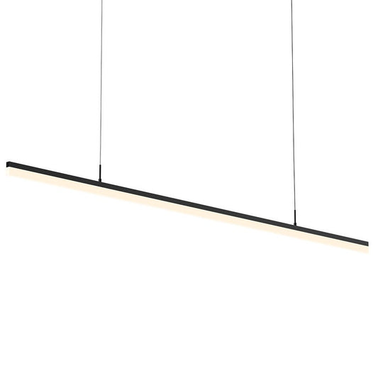 SONNEMAN Stiletto 72" 1-Light LED Satin Black Linear Suspension Pendant Light With 20FT Cord Length