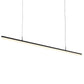 SONNEMAN Stiletto 72" 1-Light LED Satin Black Linear Suspension Pendant Light With 6FT Cord Length