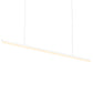 SONNEMAN Stiletto 72" 1-Light LED Satin White Linear Suspension Pendant Light With 6FT Cord Length
