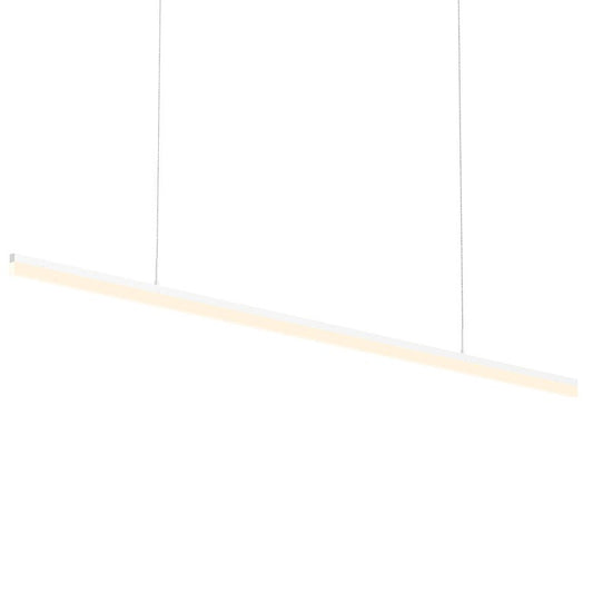 SONNEMAN Stiletto 72" 1-Light LED Satin White Linear Suspension Pendant Light With 6FT Cord Length