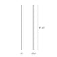 SONNEMAN Stiletto Lungo 72" LED Satin White Optical Acrylic Shade Vanity Wall Bar Lighting